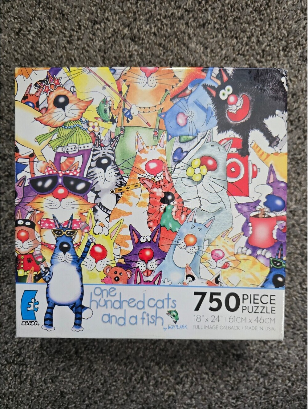 Ceaco One Hundred Cats and a Fish 750 Piece Jigsaw Puzzle